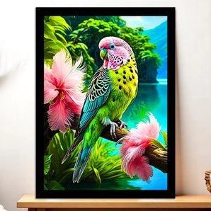 Tableau Perroquet Tropical