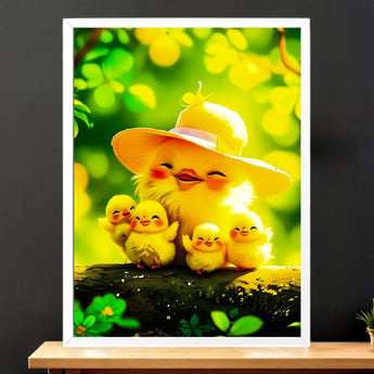 Tableau Poussin Famille