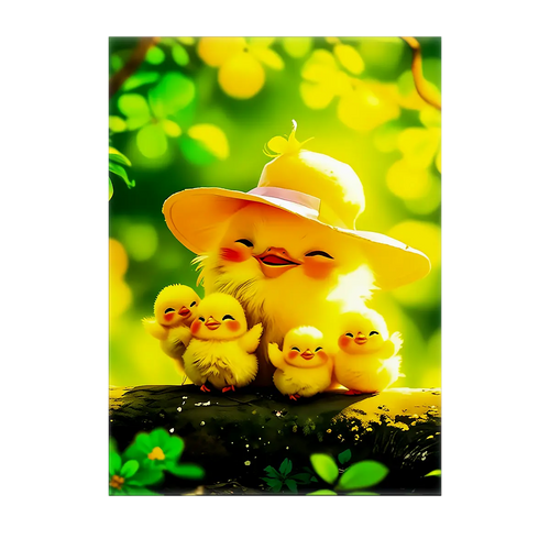 Tableau Poussin Famille