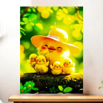 Tableau Poussin Famille