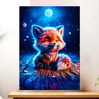 Tableau Renard Lune