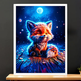 Tableau Renard Lune