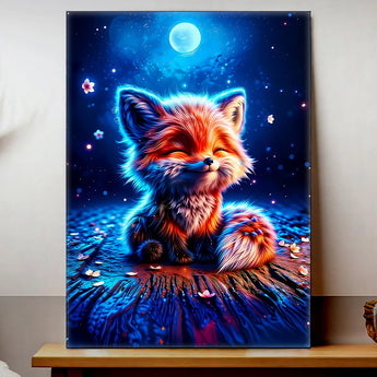 Tableau Renard Lune