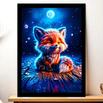 Tableau Renard Lune