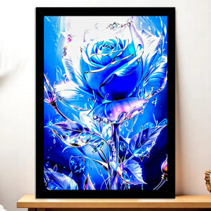 Tableau Rose Bleue