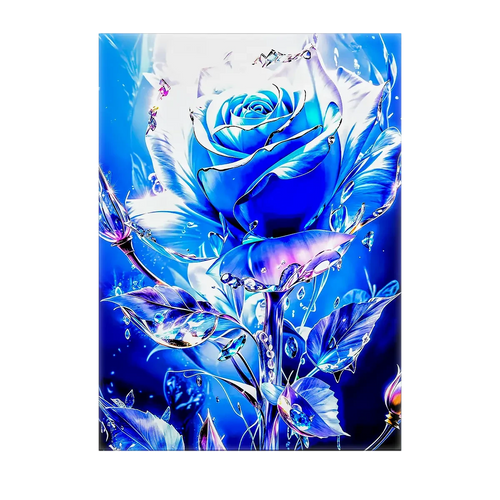 Tableau Rose Bleue