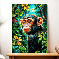 Tableau Singe Jungle