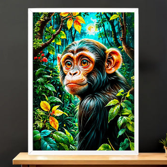 Tableau Singe Jungle