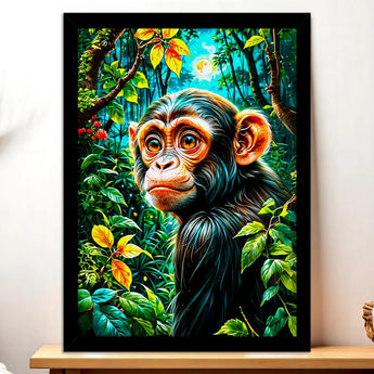 Tableau Singe Jungle