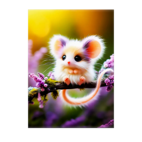 Tableau Souris Mignonne