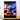 tableau Stitch dessin animé vibrant par Les Bois d Aurore illustration colorée encadrée pour chambre enfant ou salon