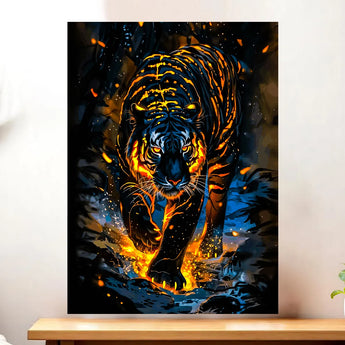 Tableau Tigre Lave