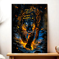Tableau Tigre Lave