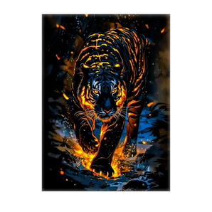 Tableau Tigre Lave