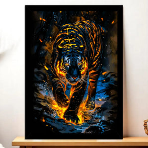 Tableau Tigre Lave