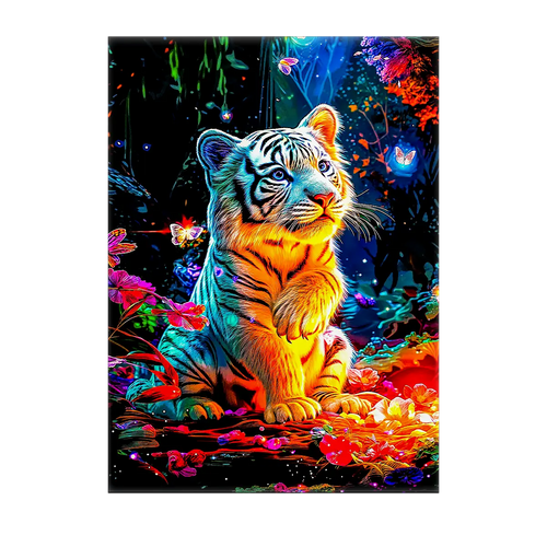 Tableau Tigre Blanc