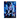 tableau Touka Kirishima poster mural animé bleu personnage assis regard intense papillons et détails lumineux