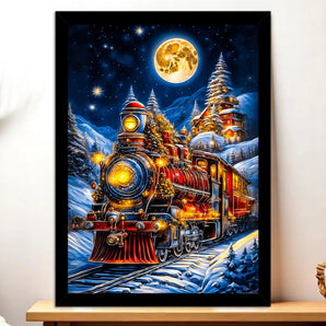 Tableau Train Noël
