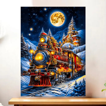 Tableau Train Noël