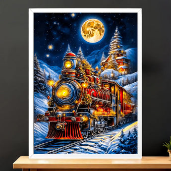 Tableau Train Noël