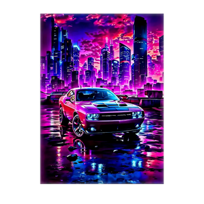 Tableau Voiture Futuriste