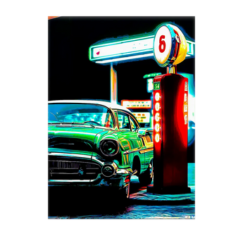 Tableau Voiture Vintage - Les Bois d'Aurore
