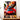 tableau voiture de sport peinture murale d'une voiture sportive rouge vue de face avec nuage de fumee colorée et effet dynamique