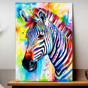 Tableau Zèbre Coloré