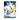 tableau écureuil blanc représentant un écureuil blanc mignon dans la neige tenant une noisette et lumière chaude