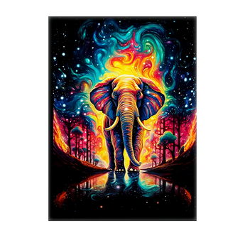Tableau Éléphant Voyage