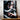 tableau Obanai Iguro manga portrait sombre avec serpent blanc enroulé et yeux hétérochromes