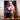 tableau manga femme puissante avec guerrière blonde regard intense chemise blanche tachée de sang