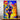 tableau Shenhe Les Bois dAurore personnage anime Shenhe aux cheveux longs tresses robe bleue paysage de coucher de soleil