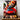 tableau voiture de sport peinture murale d'une voiture sportive rouge vue de face avec nuage de fumee colorée et effet dynamique