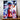 tableau Luffy Gear 5 Les Bois d Aurore illustration manga colorée pose dynamique nuages de fumée sur fond sombre