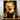 tableau Misa Amane manga par Les Bois d Aurore portrait animé femme blonde gothique auréole dorée et croix