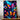 tableau papillon coloré toile murale aux papillons néon multicolores sur fond sombre
