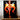tableau Stella Winx peinture fée Stella aux longs cheveux et ailes lumineuses orange sur fond noir
