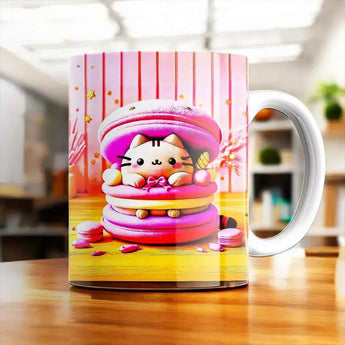 Mug Chat Macaron