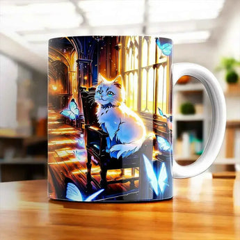 Mug Chat Papillon