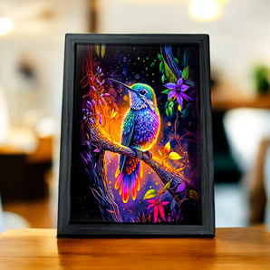 Cadre Colibris Violet