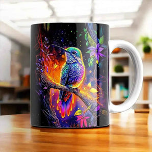 Mug Colibris Violet - Les Bois d'Aurore