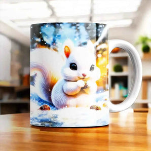 Mug Écureuil Blanc - Les Bois d'Aurore