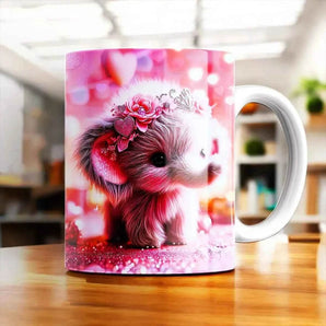 Mug Éléphant Rose - Les Bois d'Aurore