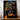 tableau lion feu Les Bois d Aurore peinture murale lion rugissant aux yeux bleus et flammes orange