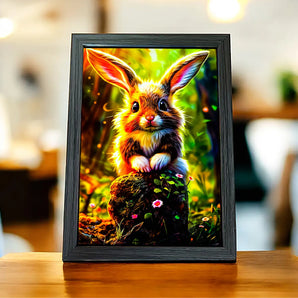 Cadre Lapin Forêt
