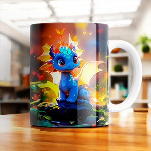 Mug Dragon Bleu