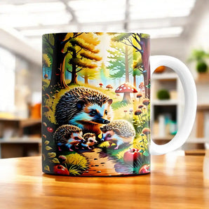 Mug Hérisson famille