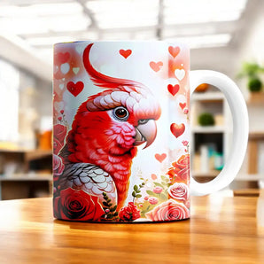 Mug Perroquet Rose