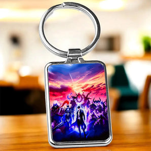Porte Clé Solo Leveling Arise métal avec design coloré inspiré de la série animée